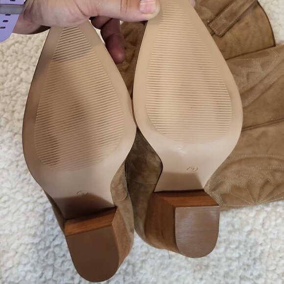 NWOB Steve Madden Lasso Leather Western cowboy Boot knee high Women's size 9 - Picture 4 of 8